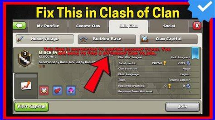 Clans Restricted To Account Types